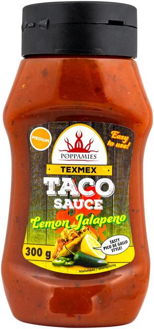 Poppamies Texmex Taco Sauce Lemon Jalapeno tacokastike 300g