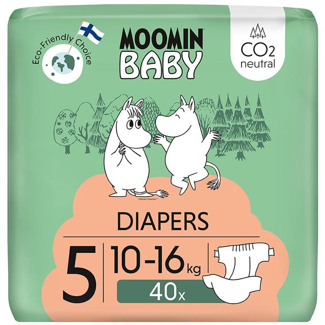 Moomin Baby Diapers teippivaippa 5 - 40 kpl 10-16 kg
