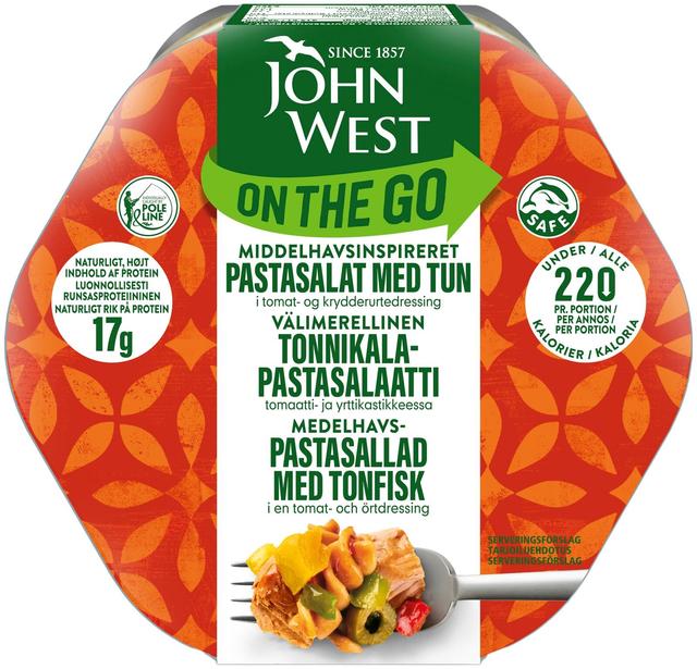 John West On The Go Välimeren tonnikala-pastasalaatti 220g