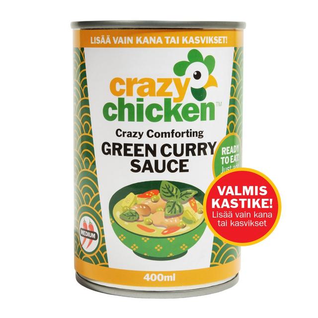 Crazy Chicken Green Curry Sauce - vihreä currykastike, 400 ml