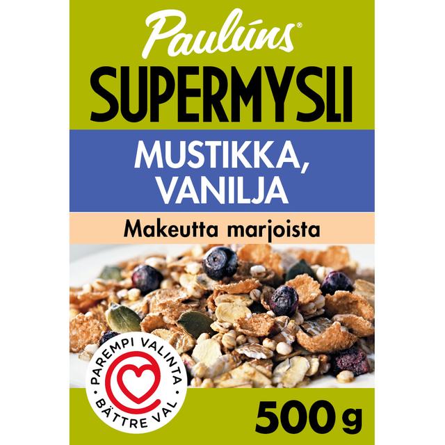 Paulúns mustikka ja vanilja mysli 500g