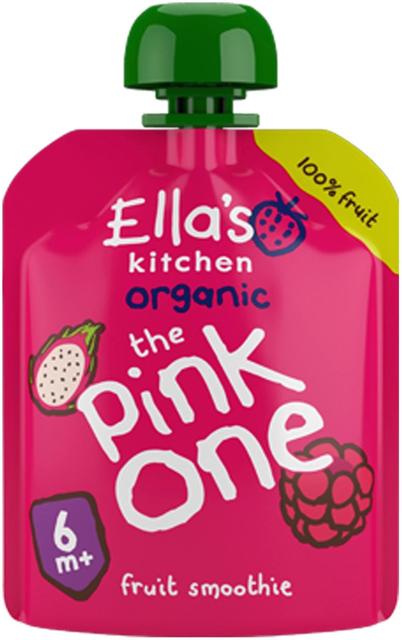 90g Ella's Kitchen The Pink One, Pinkki hedelmäsmoothie LUOMU