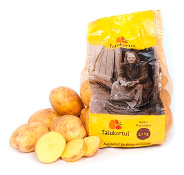 Kartul pestud kollane 2,5kg Talukartul