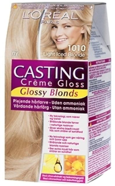 L'Oréal Paris Casting Crème Gloss Glossy Blonds 1010 Light Iced Blonde Kirkas Tuhkanvaalea kevytväri 1kpl