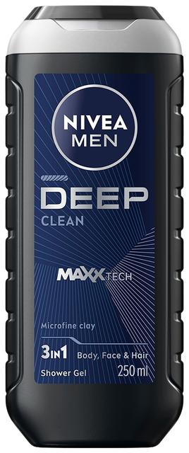 NIVEA MEN 250ml Deep Shower Gel -suihkugeeli