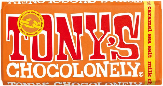 Tony's Chocolonely Maitosuklaa karamellin merisuolaa