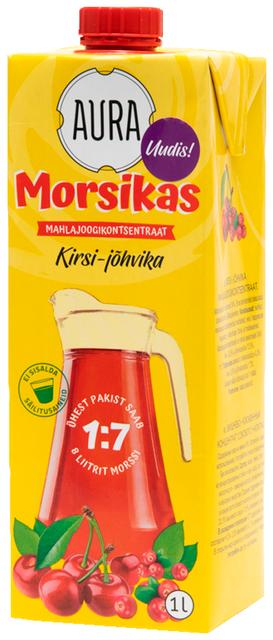 Aura Morsikas kirsi-jõhvika mahlajoogikontsentraat 1L