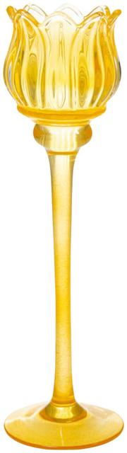 AmandaB kynttilänjalka kukka keltainen 27 cm