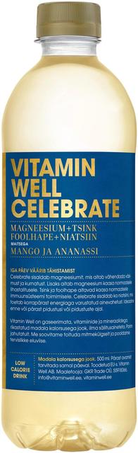 Vitamin Well Celebrate vitamiinijook 500ml