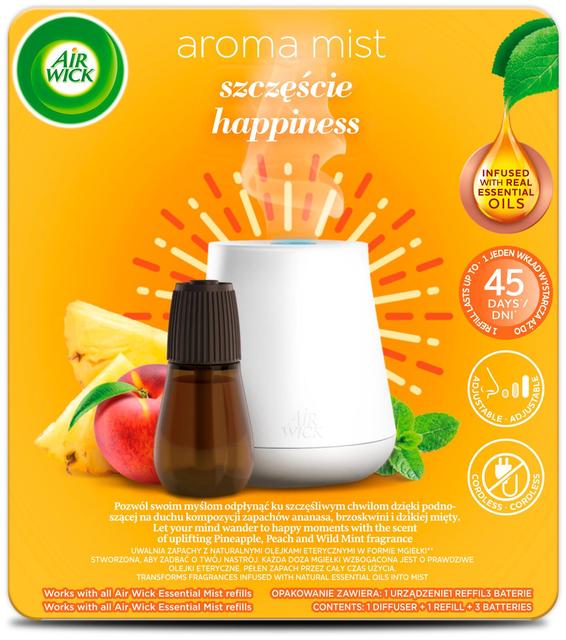 Air wick essential mist komplekt happiness 20ml