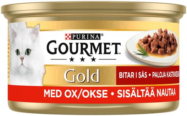 Gourmet Gold 85g Naudanlihaa Kastikkeessa kissanruoka