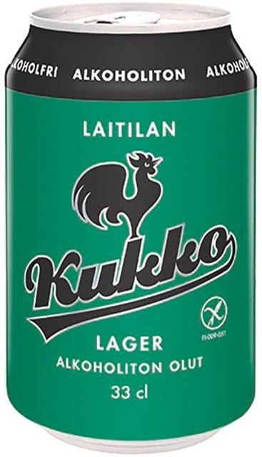 Laitilan Kukko Lager Alkoholiton 0,33L olut