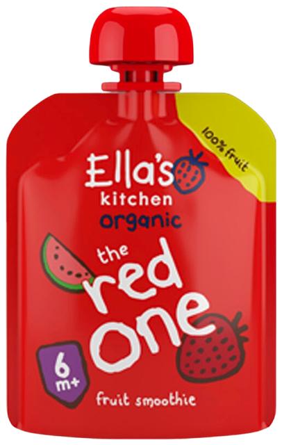 90g Ella's Kitchen The Red One, Punainen hedelmäsmoothie alkaen 6kk LUOMU