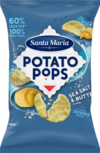 Santa Maria 100G Sea Salt & Butter Potato Pops sipsi