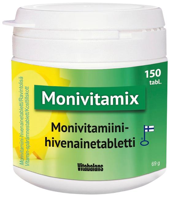 Monivitamix Monivitamiini -hivenainetabletti 150 tabl.