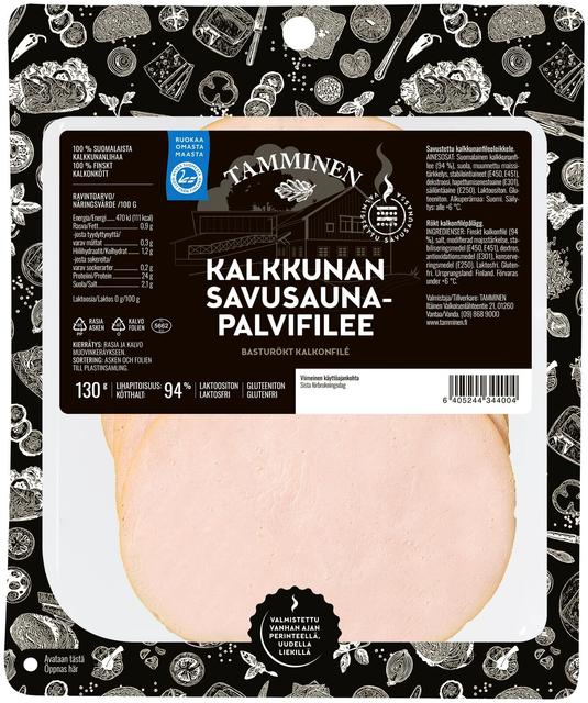 Tamminen kalkkunan savusaunapalvifilee 130g