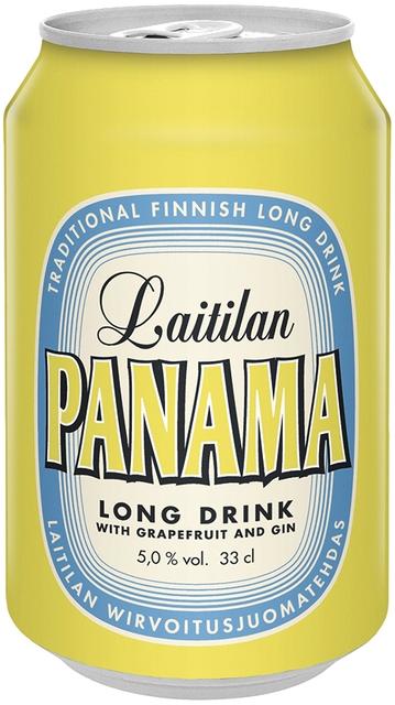 Laitilan Panama Gin 5,0% 0,33L ginipohjainen greipinmakuinen long drink