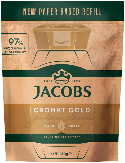 Jacobs Cronat Gold pika 150g täyttöpussi