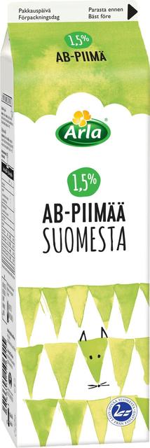 Arla AB 1,5% Piimä 1 L Suomi