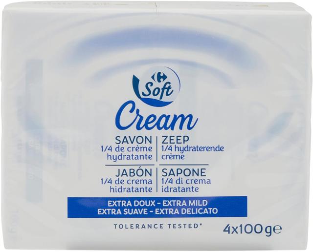 Carrefour Soft Cream Soap saippua 4x100g