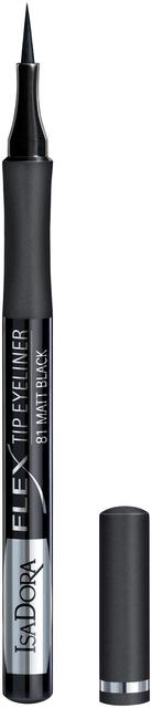 IsaDora Flex Tip Eyeliner silmänrajaustussi 81 Matt Black 1 ml