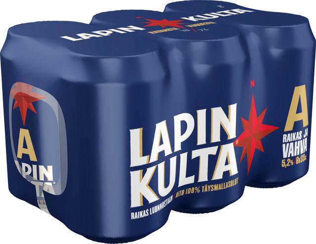 6 x Lapin Kulta olut 5,2% 0,33 l