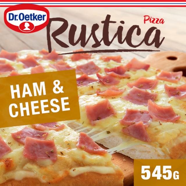 Dr. Oetker Rustica Ham & Cheese pakastepizza 545g