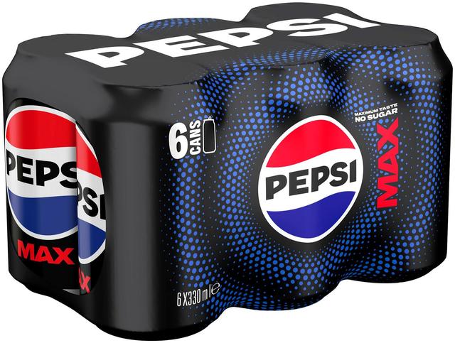 6 x Pepsi Max virvoitusjuoma 0,33 l