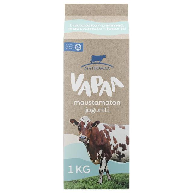 Vapaa pehmeä maustamaton jogurtti 1 kg, laktoositon