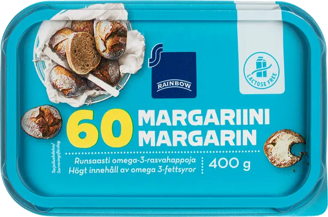 Rainbow Laktoositon margariini 60 400 g