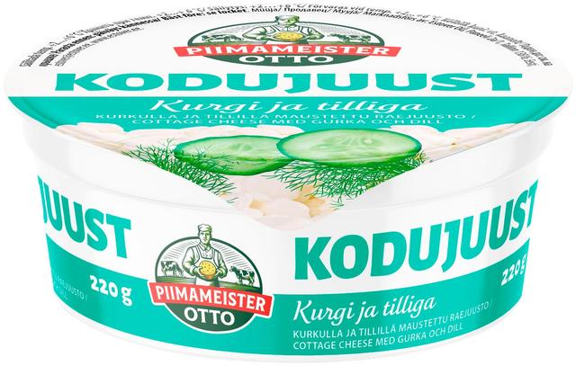 Piimameister Otto kodujuust kurgi ja tilliga 220g