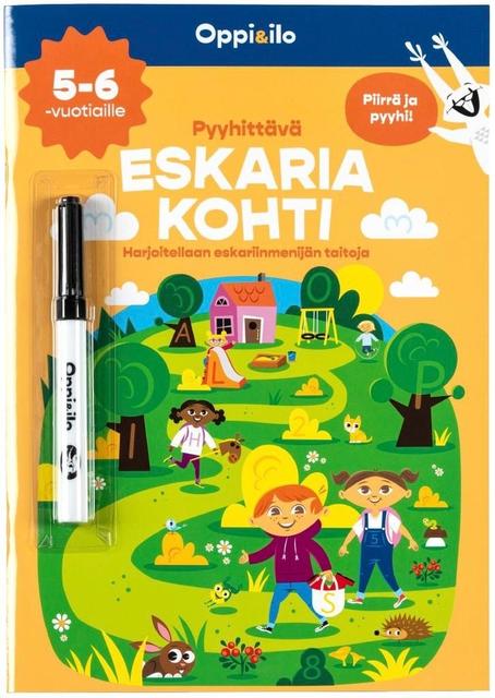 Pyyhittävä Eskaria kohti -puuhakirja 5-6 v