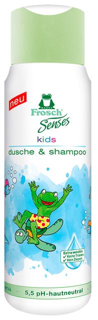 Dušigeel ja shampoon frosch senses lastele 300ml