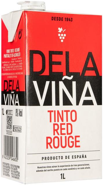 Delaviña Tinto punaviini 8,0 til.-% 1L tetra