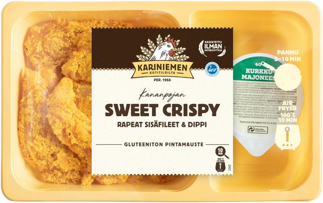 Kariniemen Kananpojan sisäfilee Sweet crispy&dippi 400 g