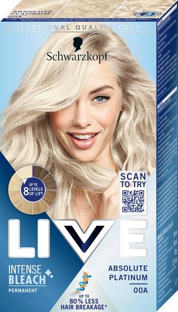 Schwarzkopf LIVE 00A Absolute Platinum hiusväri