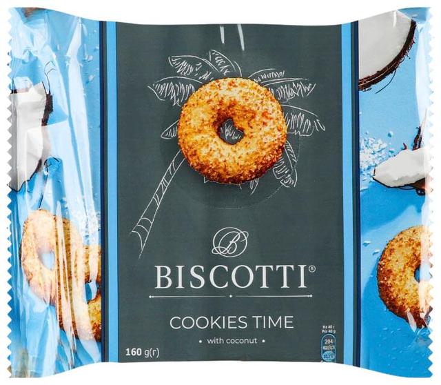 Biscotti küpsis kookoshelvestega 170g