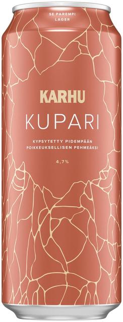 Karhu Kupari Lager olut 4,7 % tölkki 0,5 L