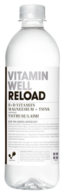 VITAMIN WELL RELOAD 500 ML VITAMIINIJOOK