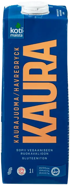 Kotimaista 1l kaurajuoma UHT