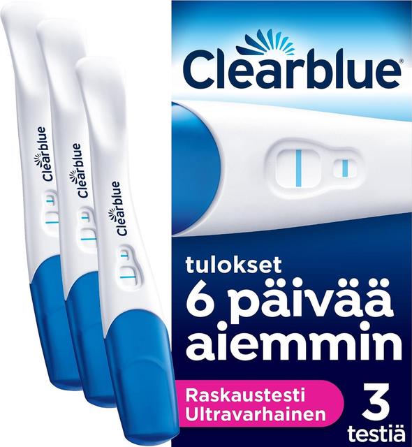 Clearblue Ultravarhainen 3kpl raskaustesti