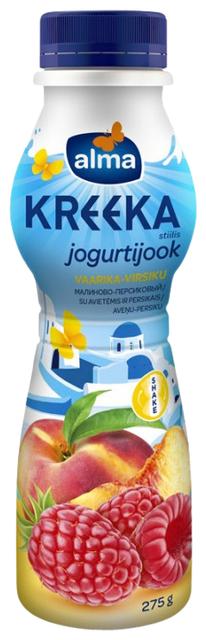 Vaarika-virsiku kreeka jogurtijook, 275g