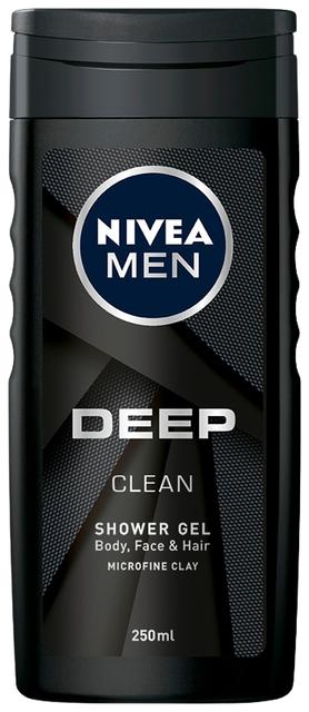 NIVEA MEN 250ml Deep Shower Gel -suihkugeeli