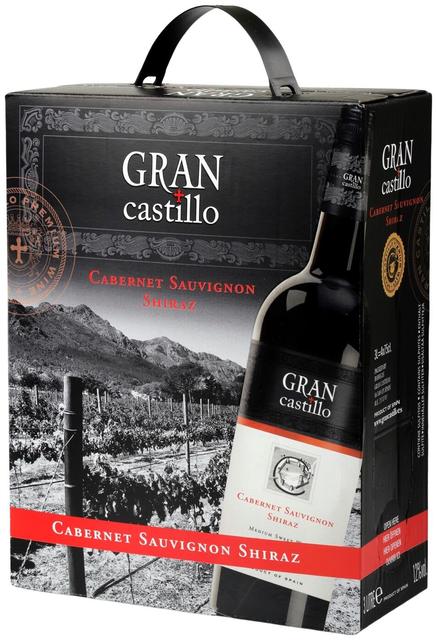 Gran Castillo Cabernet Sauvignon Shiraz vein 12%vol 3L