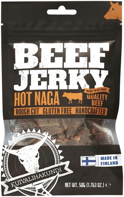 Kuivalihakundi Beef Jerky Hot Naga 50g