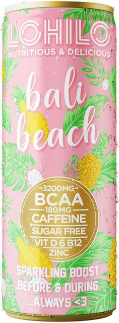 Lohilo Bali Beach BCAA-aminohappoja sisältävä sokeriton hiilihapotettu juoma 330ml