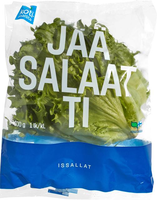Kotimaista suomalainen jääsalaatti pakattu 100 g