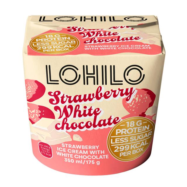 LOHILO Strawberry White proteiinijäätelö 350ml