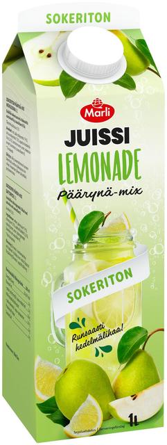 Marli Juissi Lemonade Sokeriton Päärynä mix mehujuoma 1 L