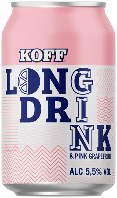 Koff long drink pink grapefruit 330ml